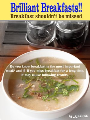 cover image of Brilliant Breakfasts!! Breakfast Shouldn't Be Missed.